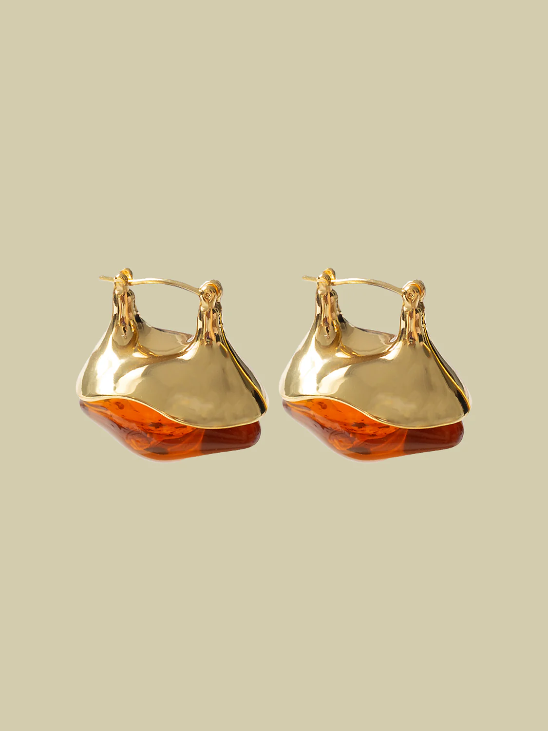 Antique Heirloom Earrings - Brown