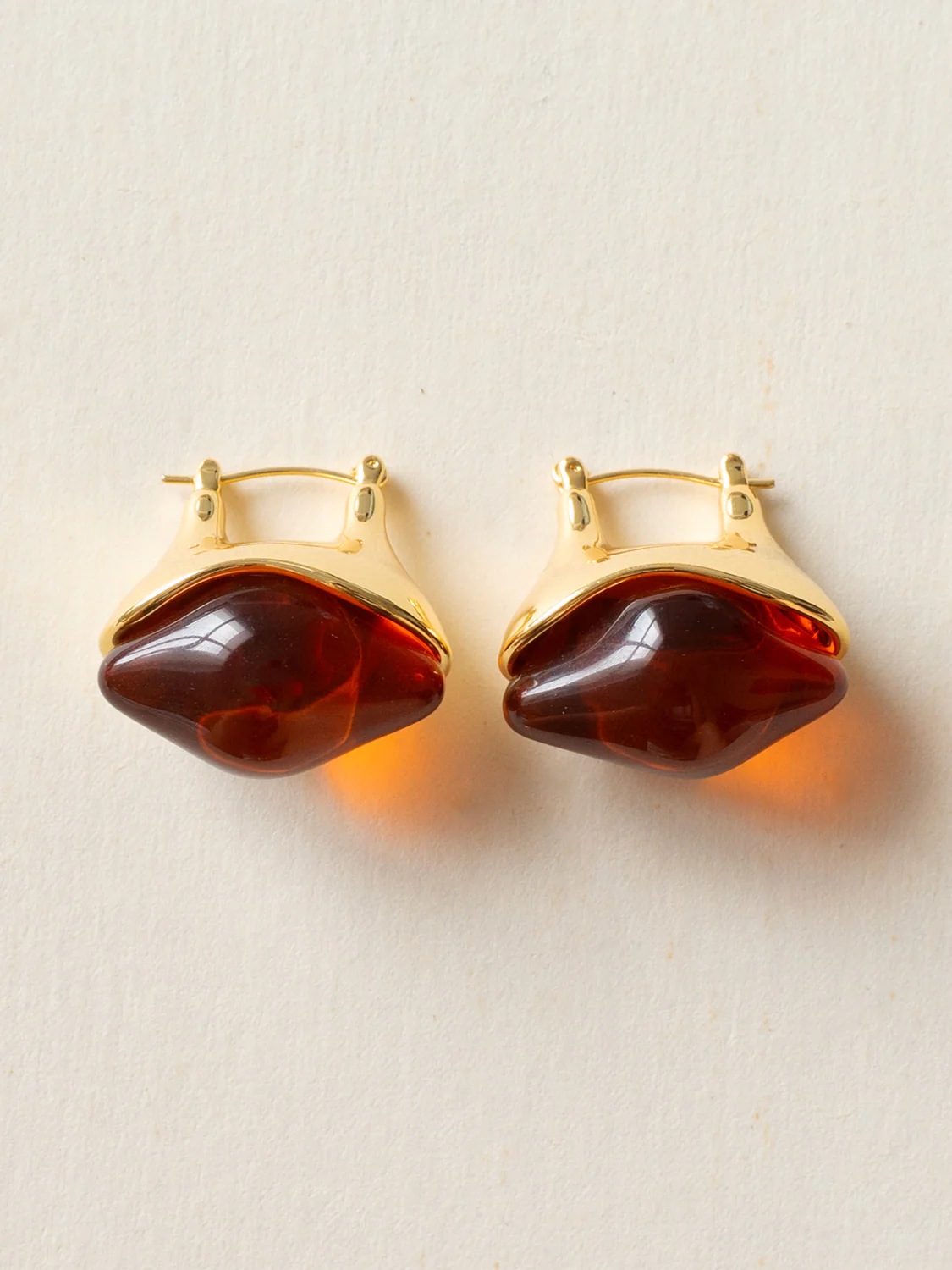 Antique Heirloom Earrings - Brown - Image 2