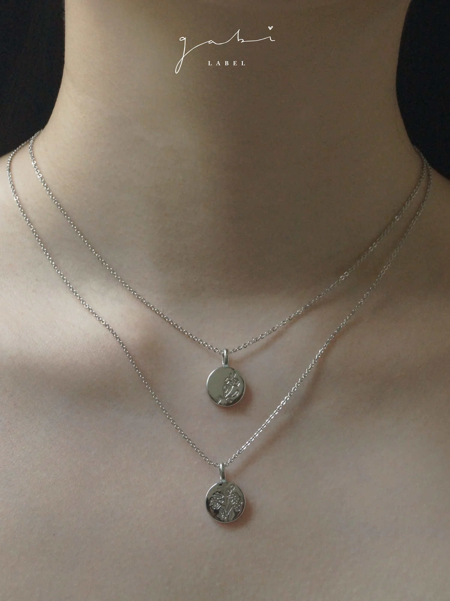 Baby's Breath Pendant Necklace - Silver - Image 5