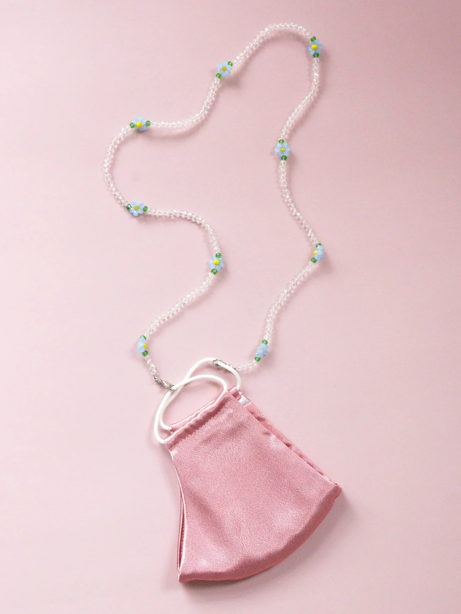 Beaded Mask Chain - Transparent - Image 4
