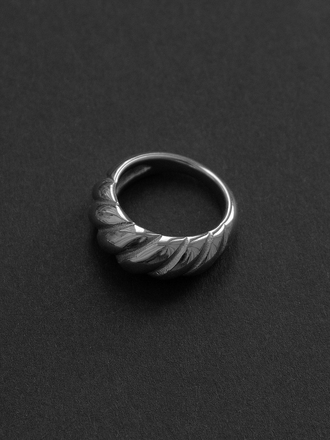 Braided Ring, Stainless Steel - Silver - Image 3
