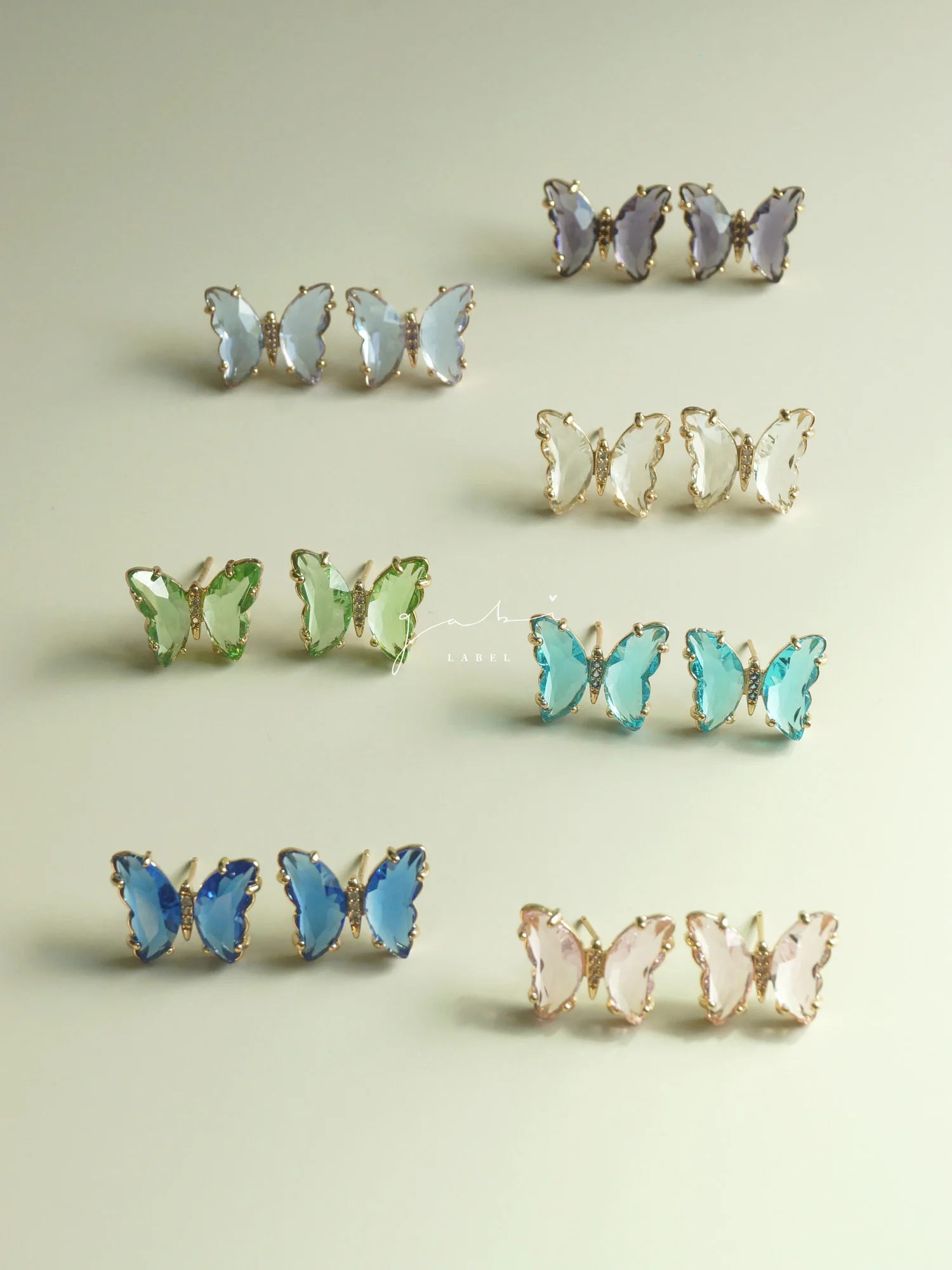 Butterfly Earstuds - Blue *S925 Earposts - Image 5