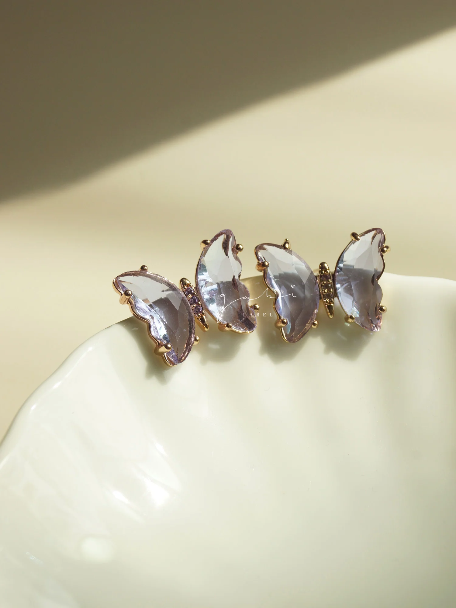 Butterfly Earstuds - Lilac *S925 Earposts - Image 3