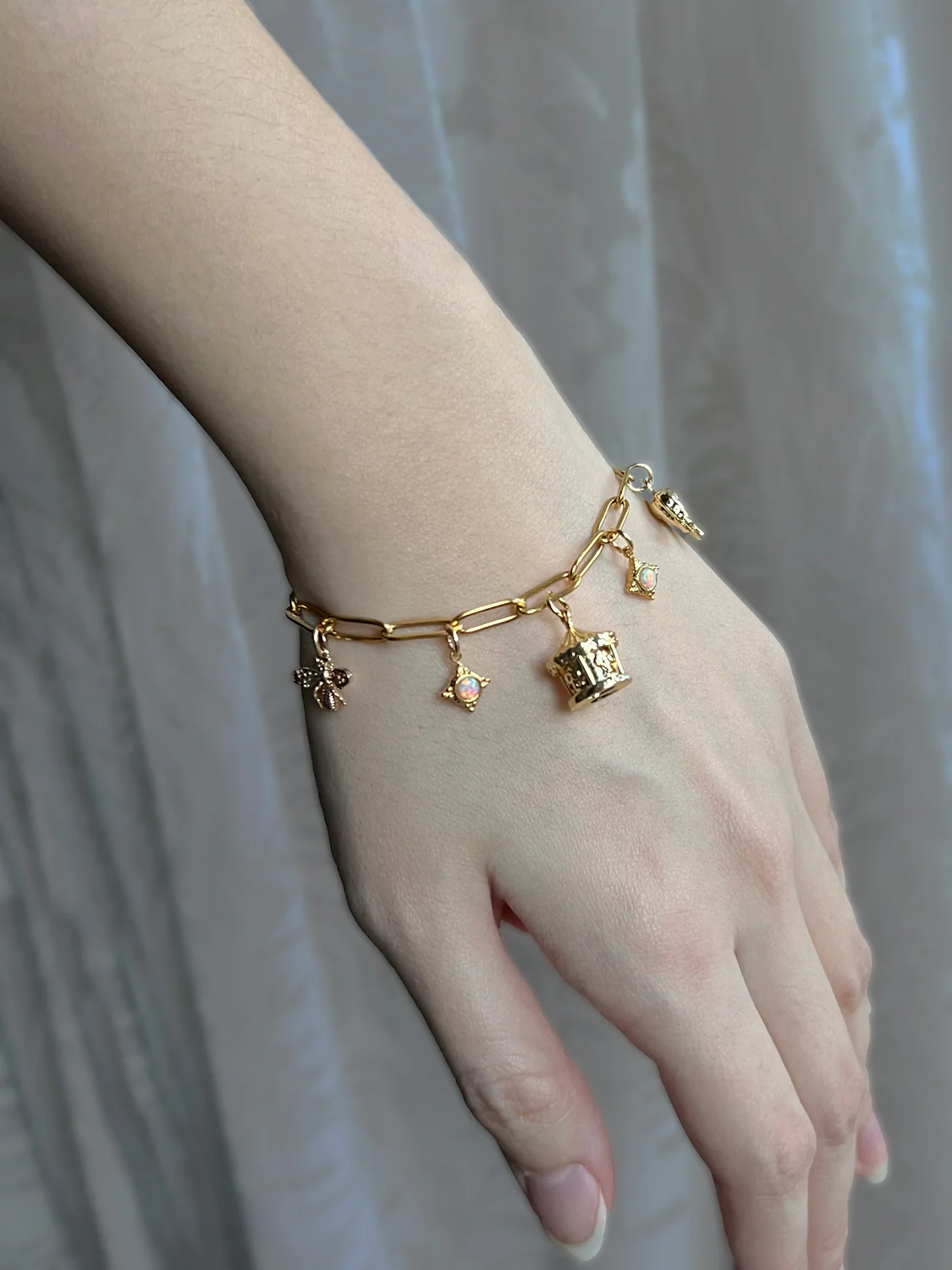 Carnival Charm Bracelet - Carousel, Elephant, Bee - Image 2