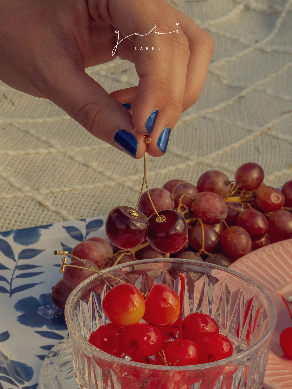 Cherié (Cherry) Earrings *Gold-plated stems - Image 6