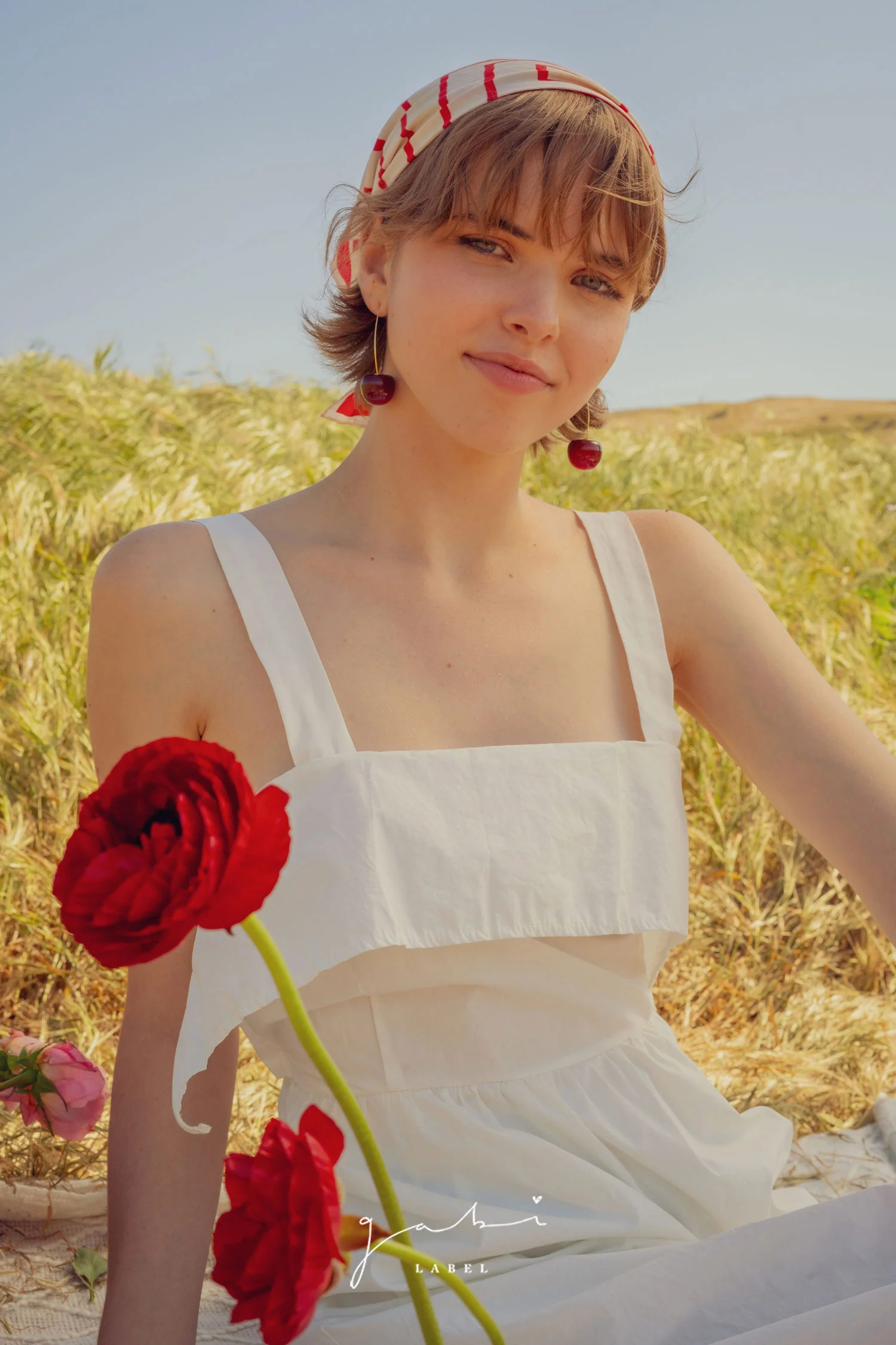 Cherié (Cherry) Earrings *Gold-plated stems - Image 9