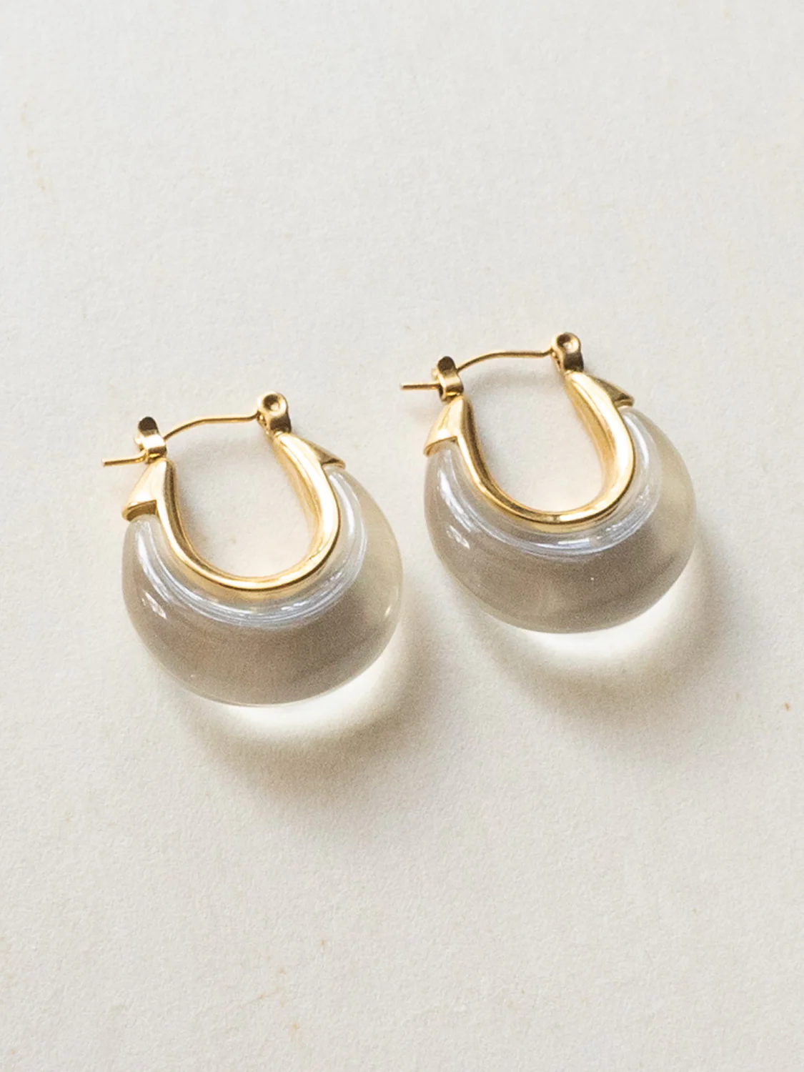 Chic Resin Hoops - Clear - Image 2