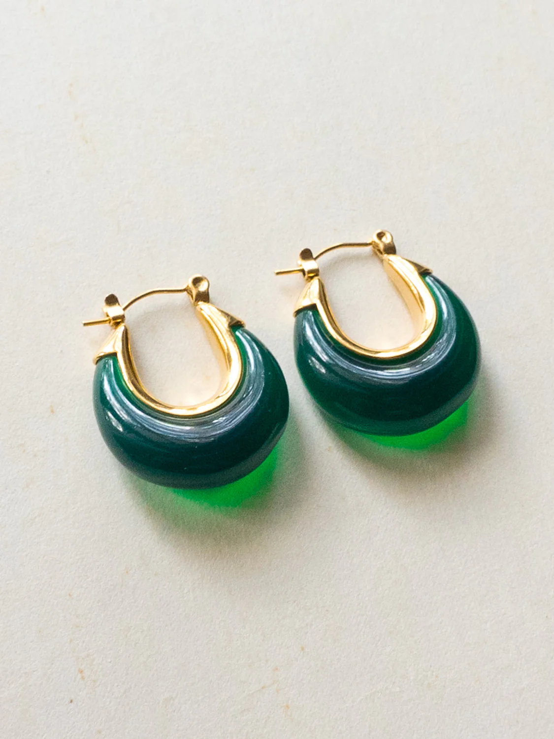 Chic Resin Hoops - Green - Image 2