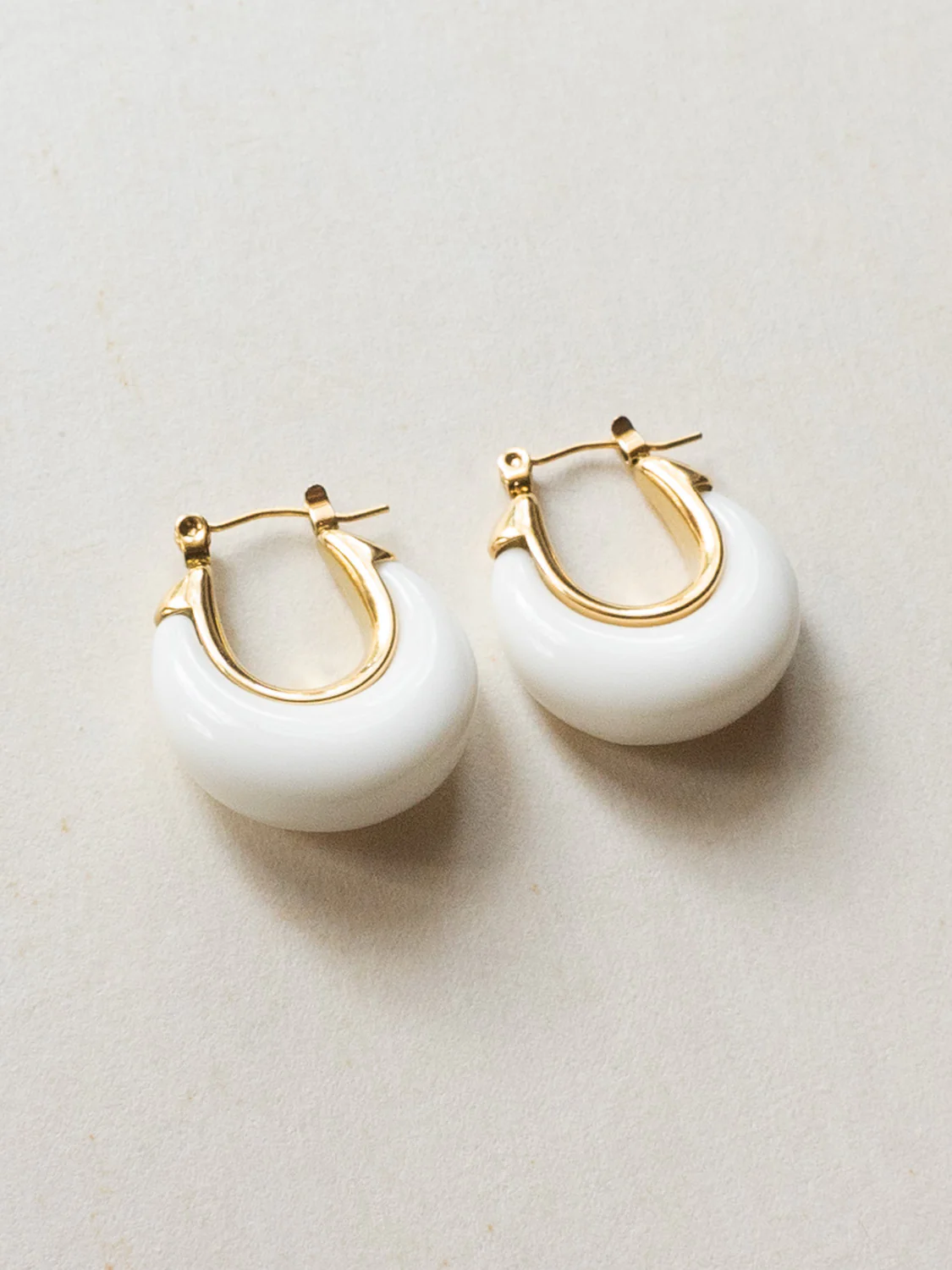 Chic Resin Hoops - White - Image 2