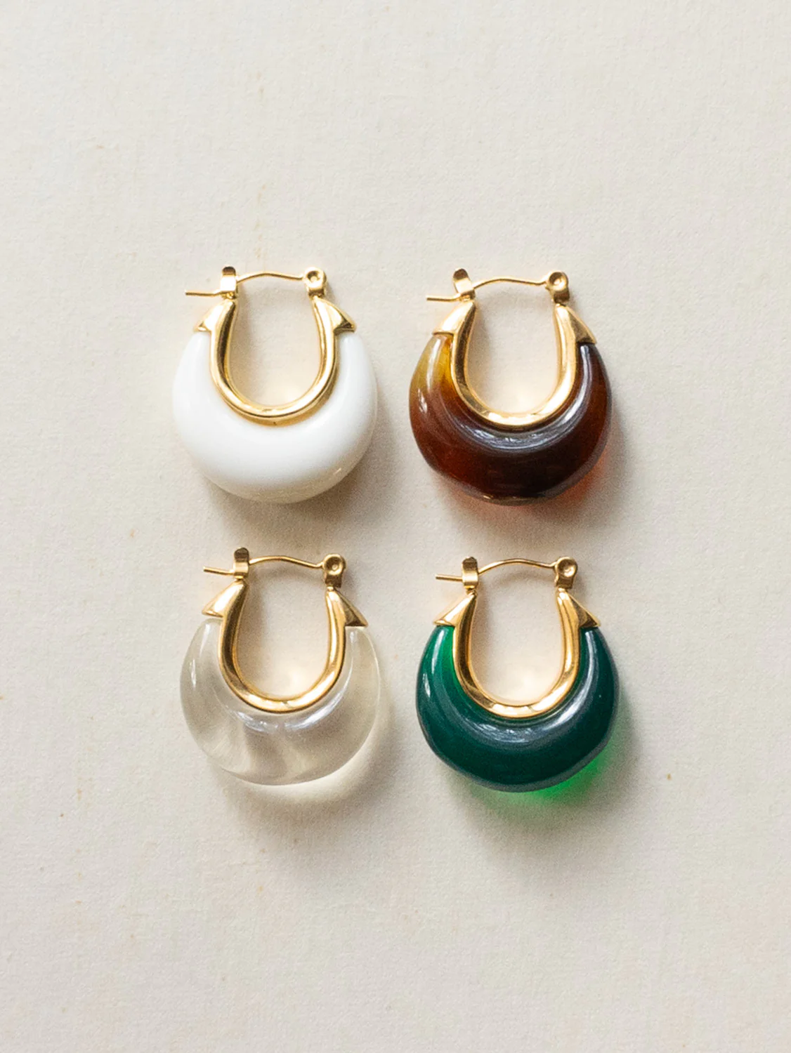 Chic Resin Hoops - Clear - Image 3
