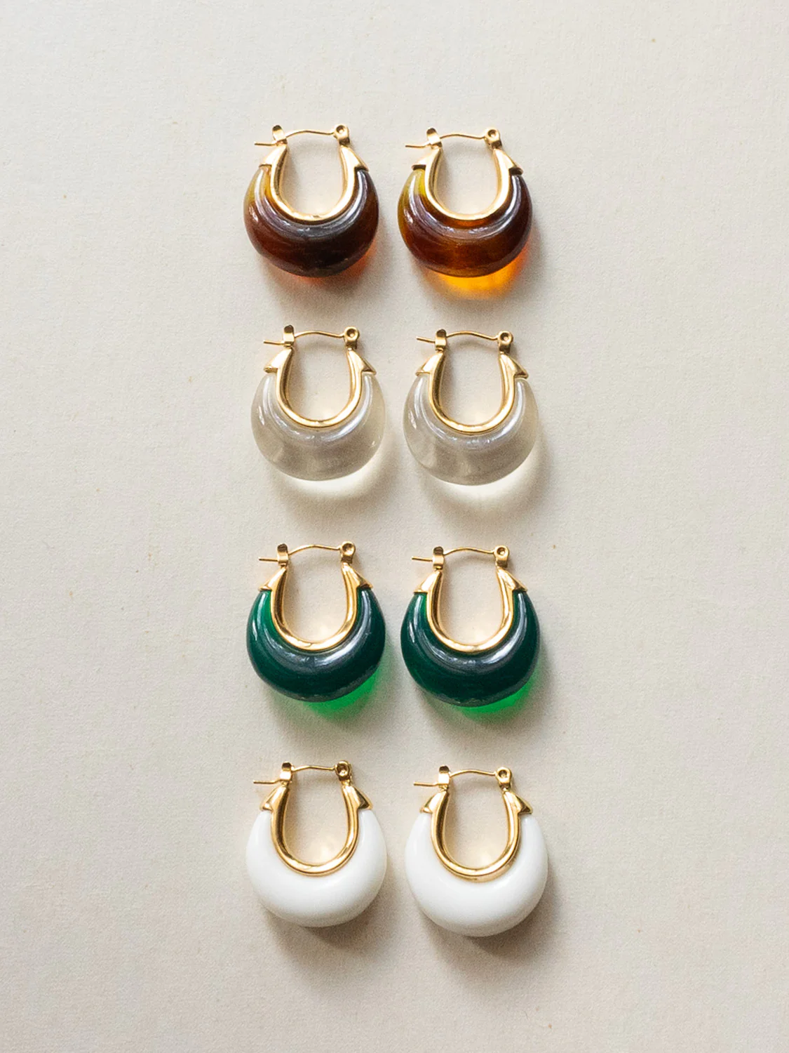 Chic Resin Hoops - Clear - Image 5