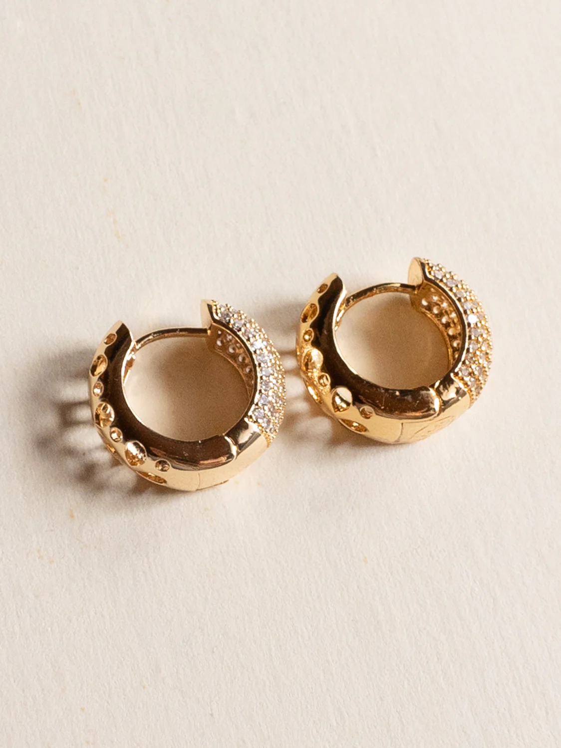 Chunky Gemstone Hoops - Image 2