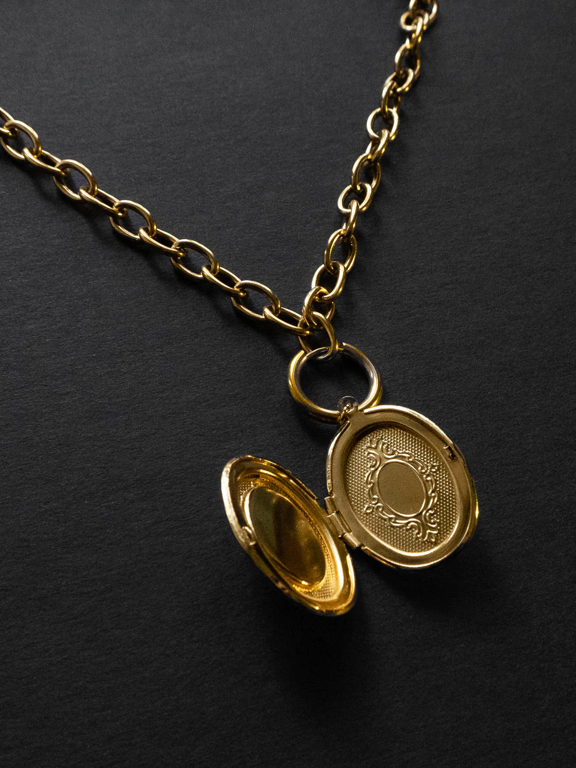 Chunky Gold Chain Necklace - Our Lady - Image 4