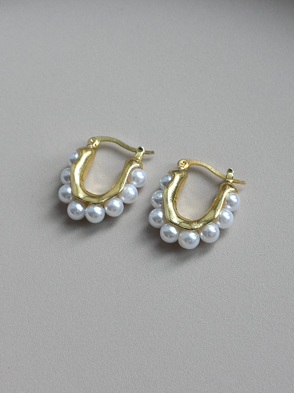Chunky Pearl Hoops - Image 3