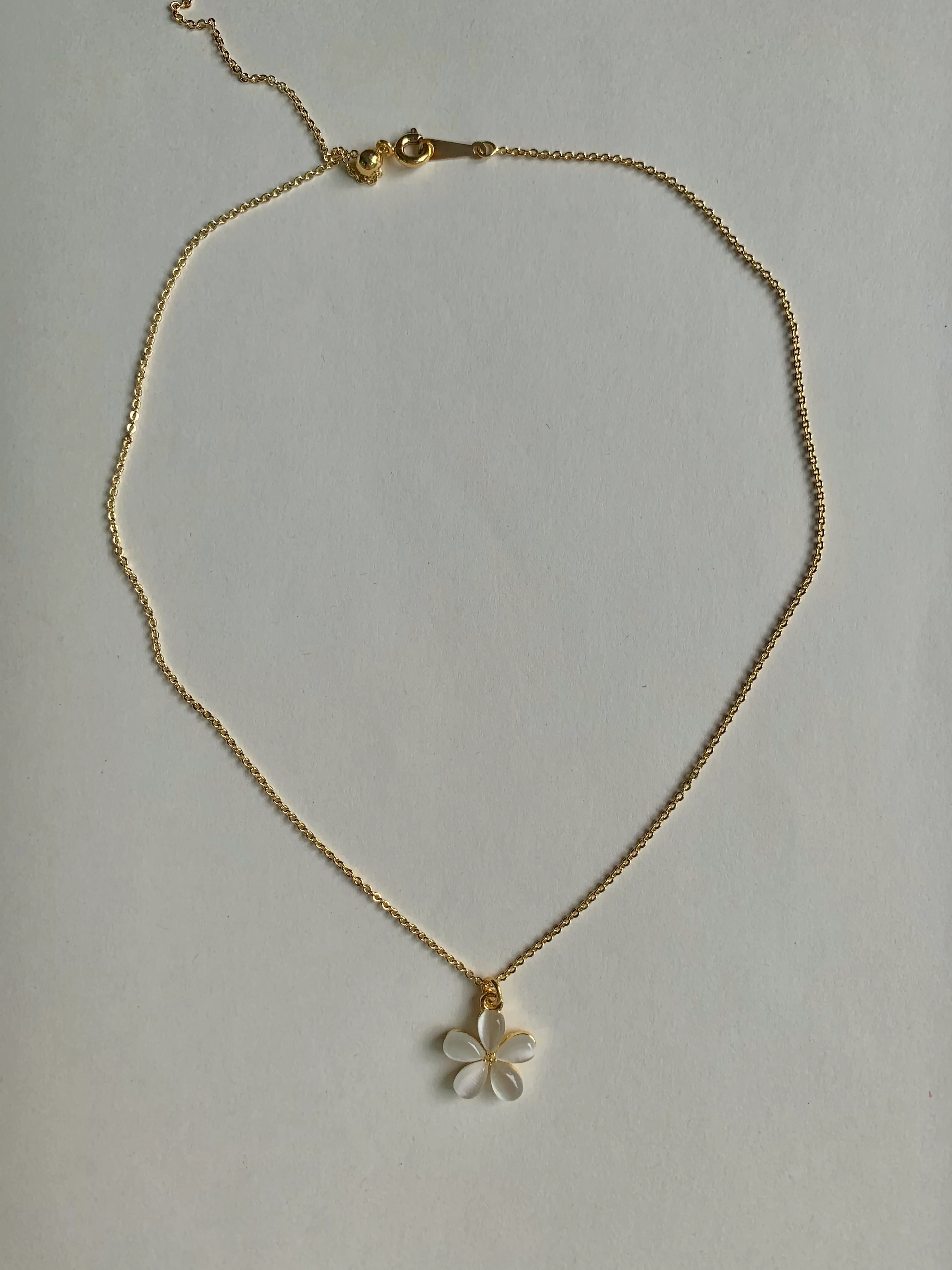 Dainty Flower Necklace - Image 3