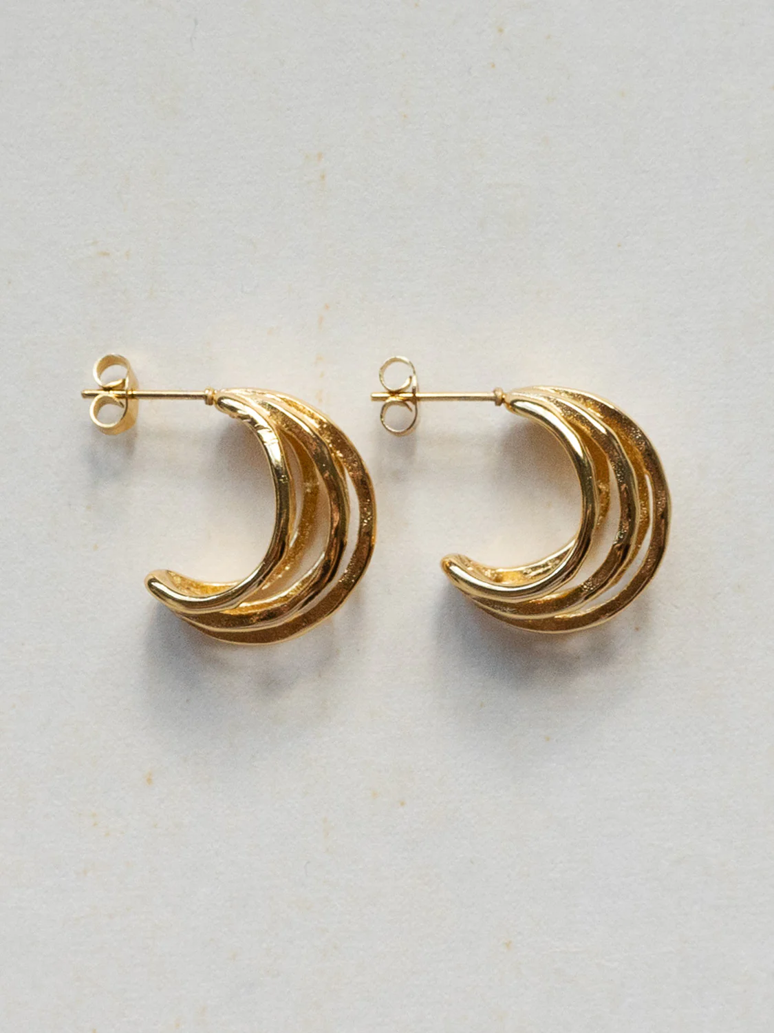 Divergent Earrings - Stainless Steel, Gold - Image 3