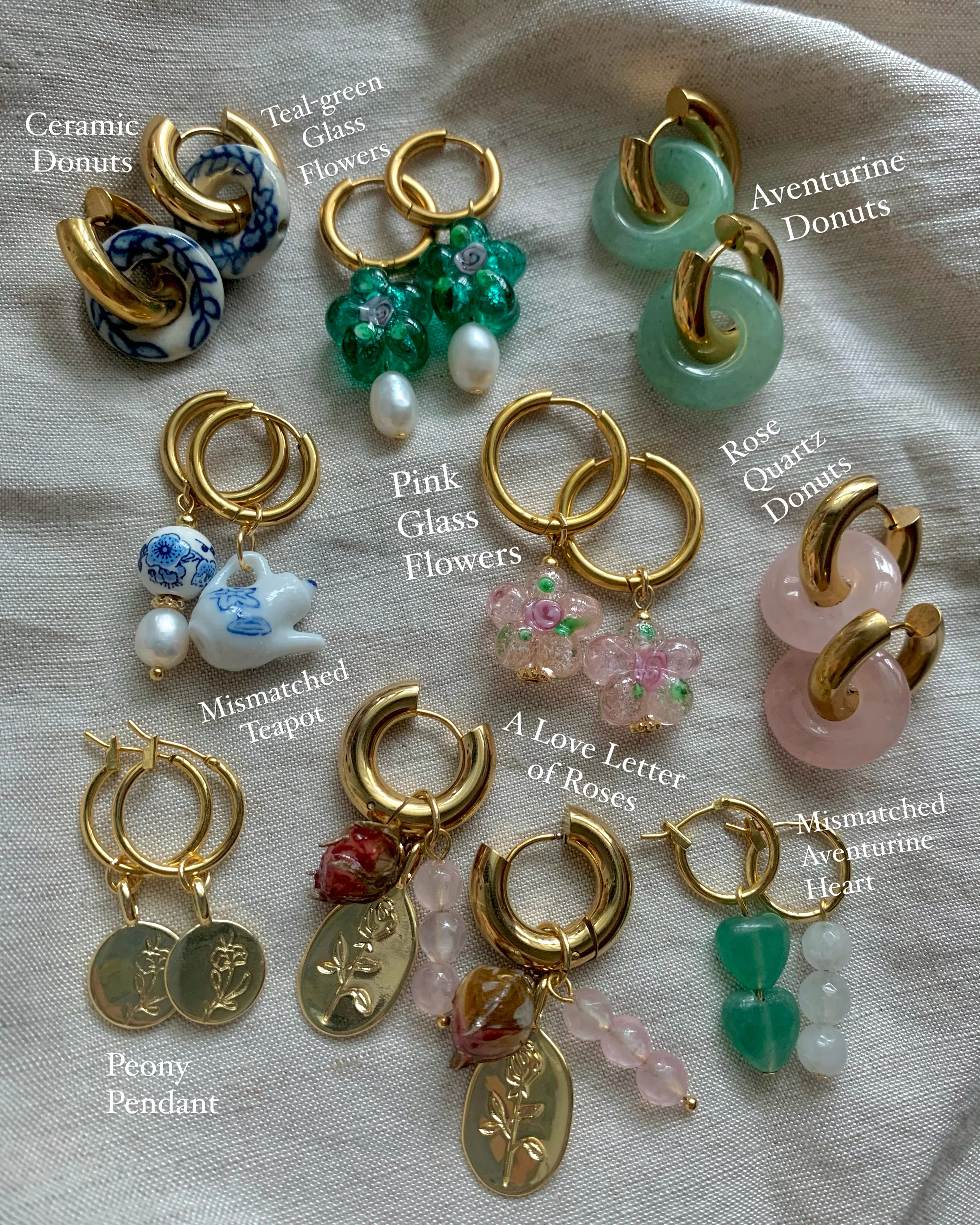 A Love Letter of Roses Chunky Hoop Earrings - Image 5