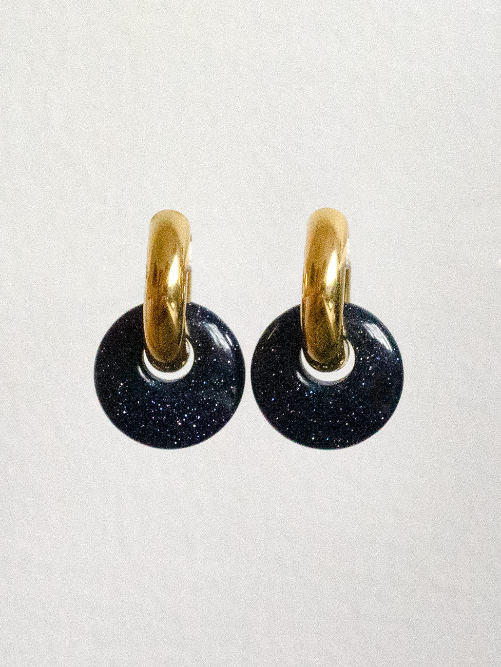 Donut Hoops, Silver V2 - Midnight Blue Galaxy - Image 3