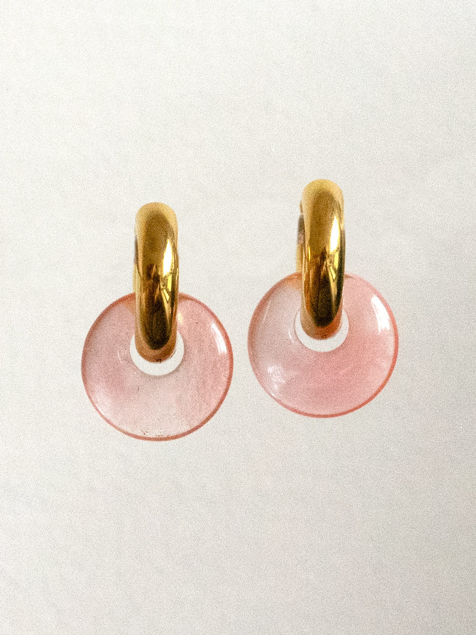 Donut Hoops, Silver V2 - Watermelon Pink - Image 3