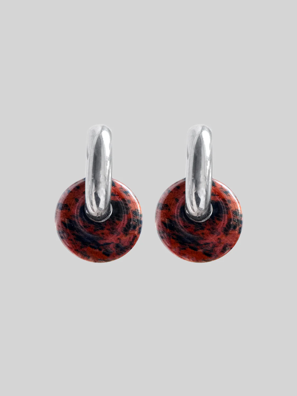 Donut Hoops V2, Gold - Golden Swan Stone - Image 4