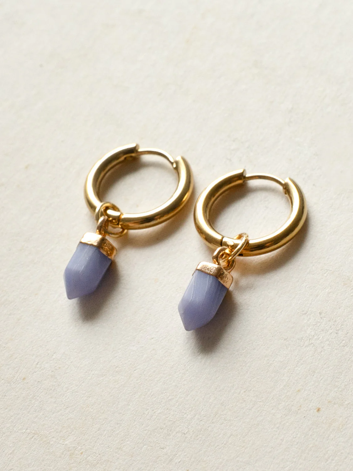 Elemental Petite Hoops - Baby Blue - Image 2