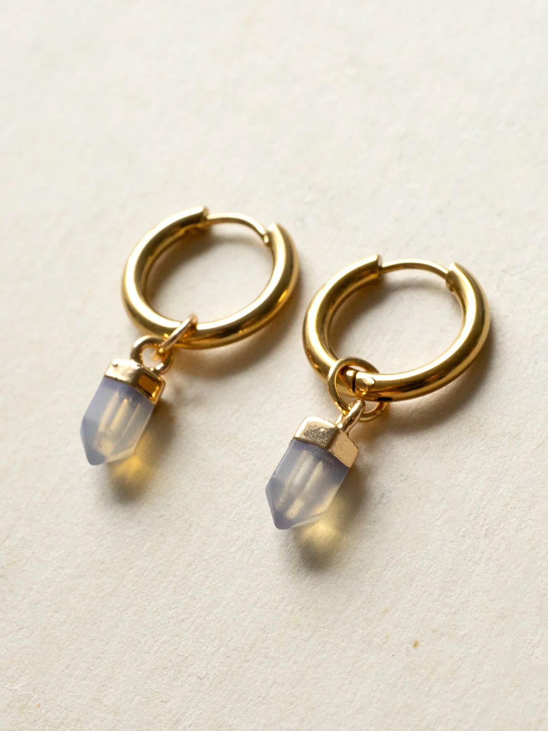 Elemental Petite Hoops - Opal - Image 2