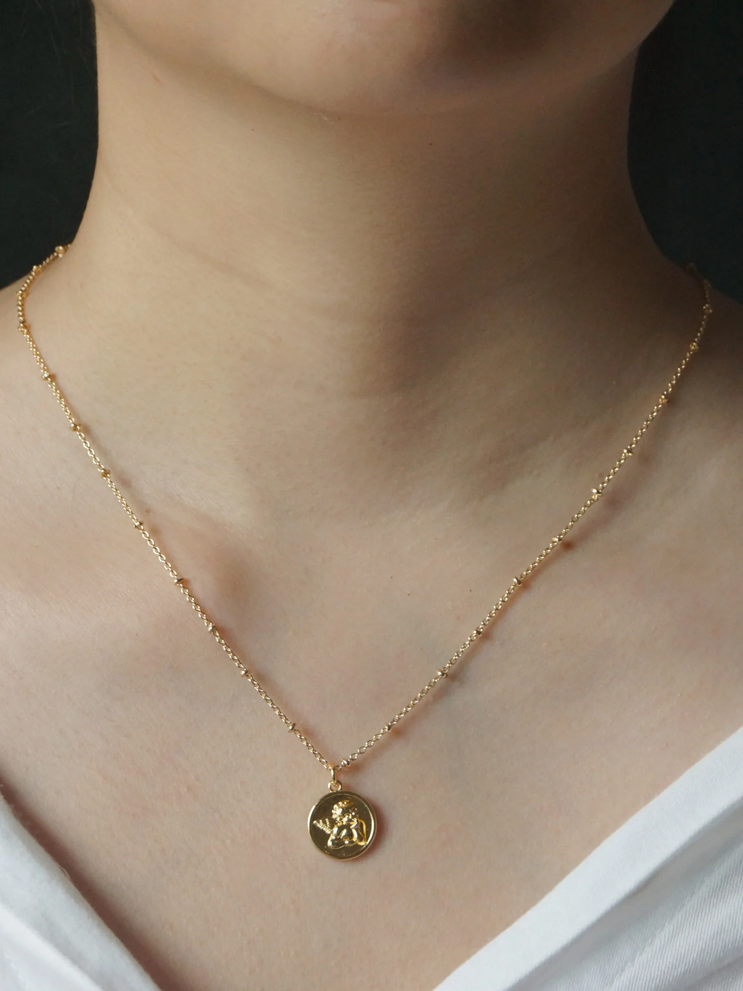 Endless Love Cupid Necklace *18K Gold-plated - Image 4