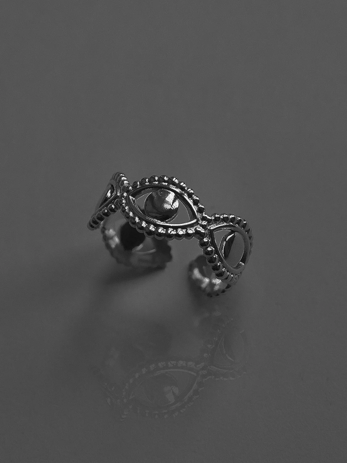 Eye of Horus Infinity Ring - Silver - Image 3