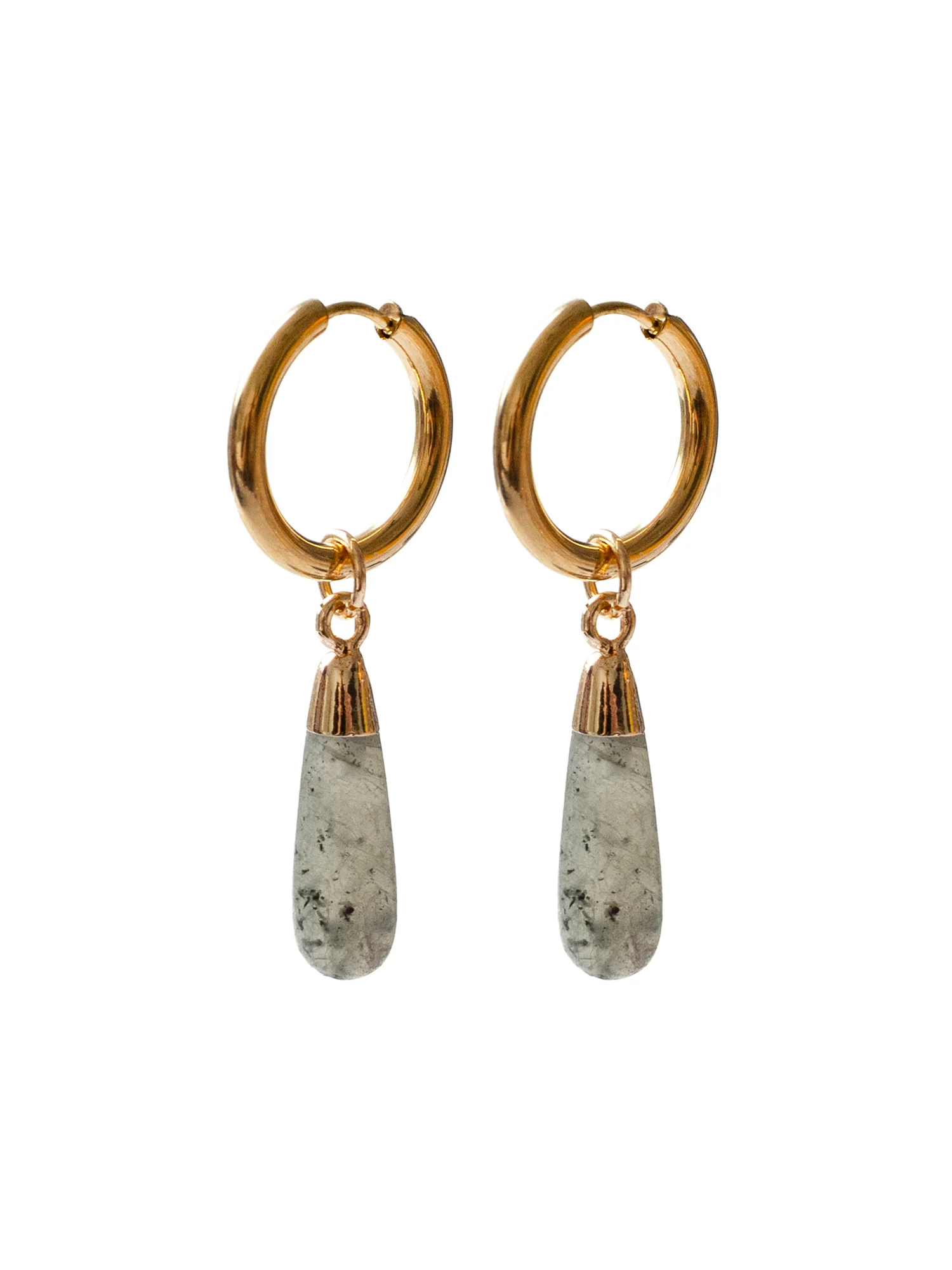Flow Stone Hoops - Grey Galaxy - Image 3