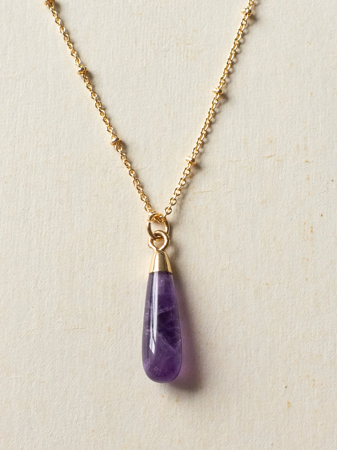 Flow Stone Hoops - Amethyst Purple - Image 4