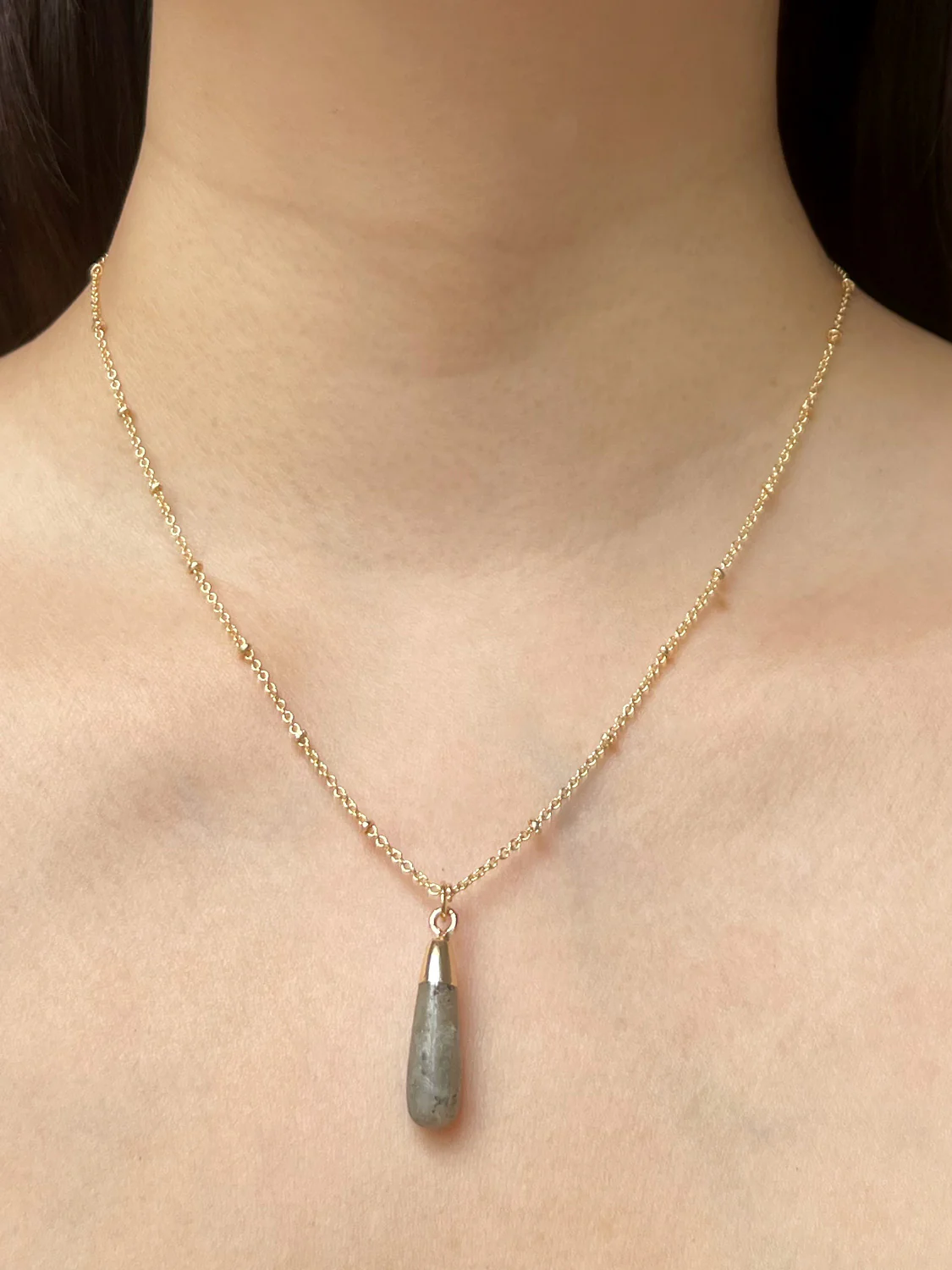 Flow Stone Necklace - Grey Galaxy - Image 2