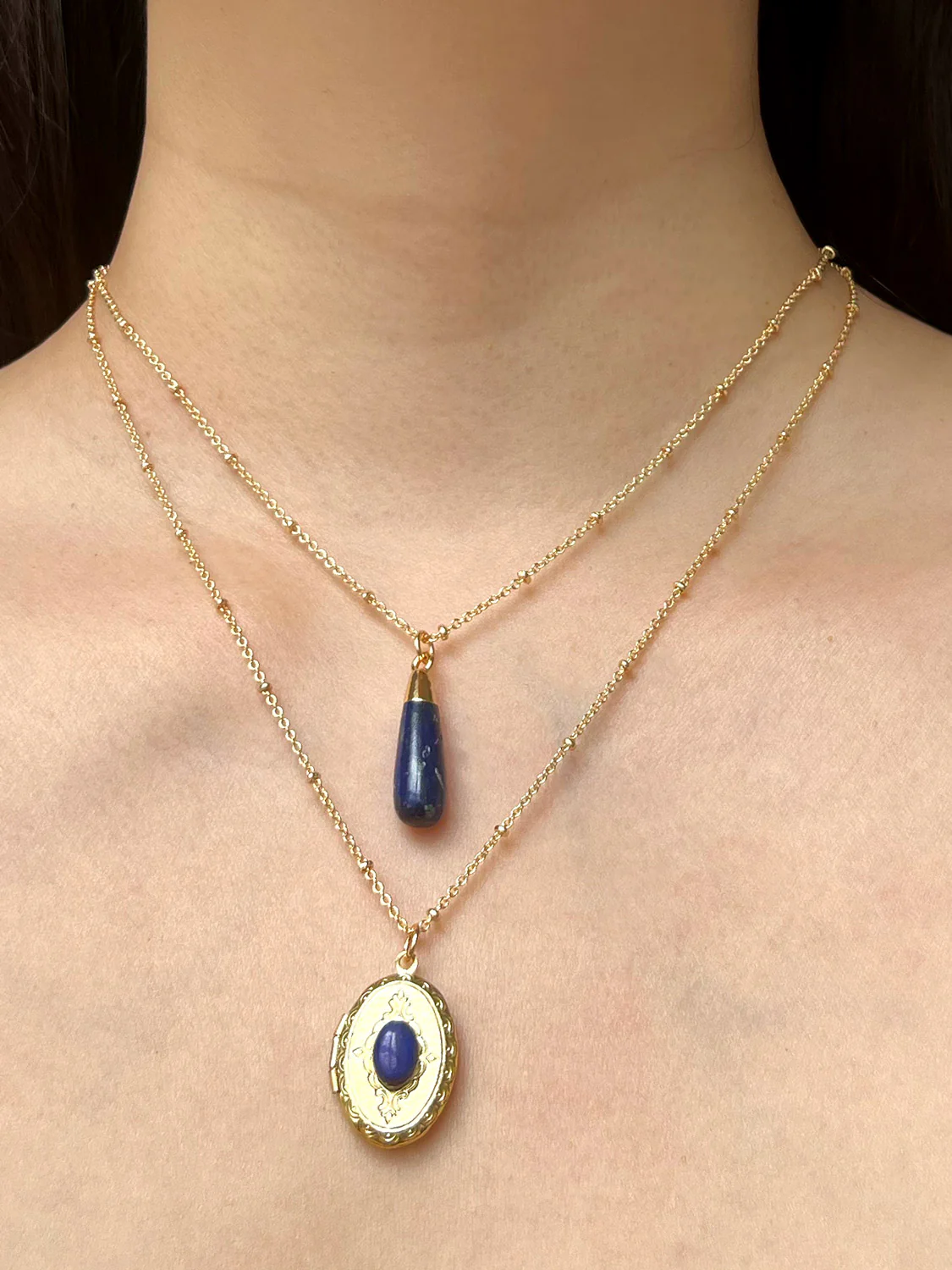 Flow Stone Necklace - Lapis Lazuli - Image 4