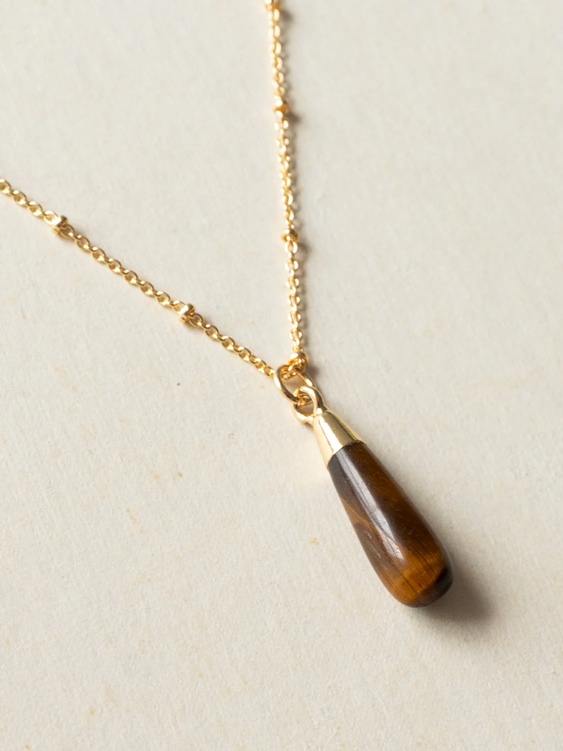 Flow Stone Necklace - Tiger Eye - Image 3