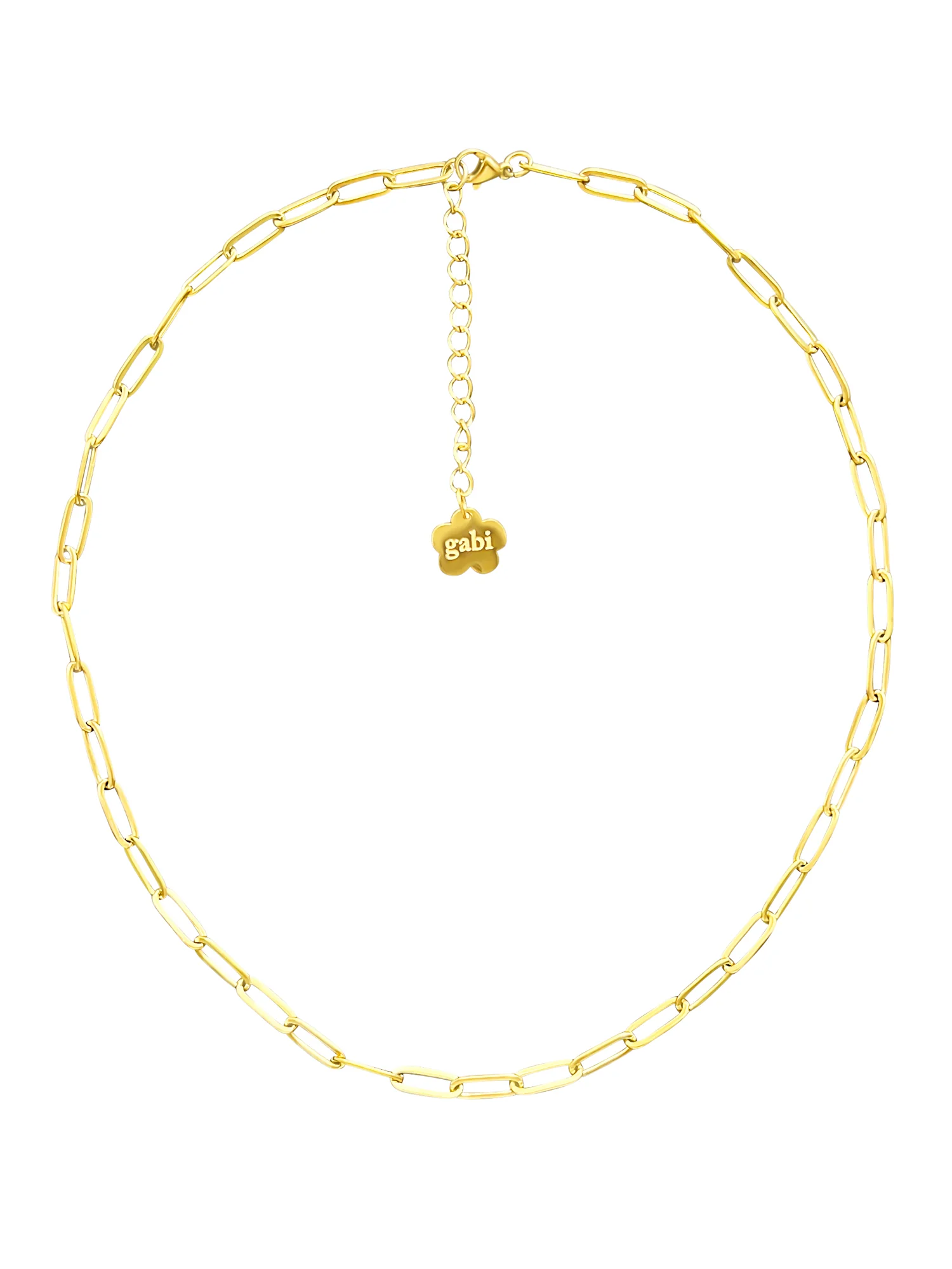 Gabi Charm Necklace (Gold-Plated Stainless Steel) - Image 4