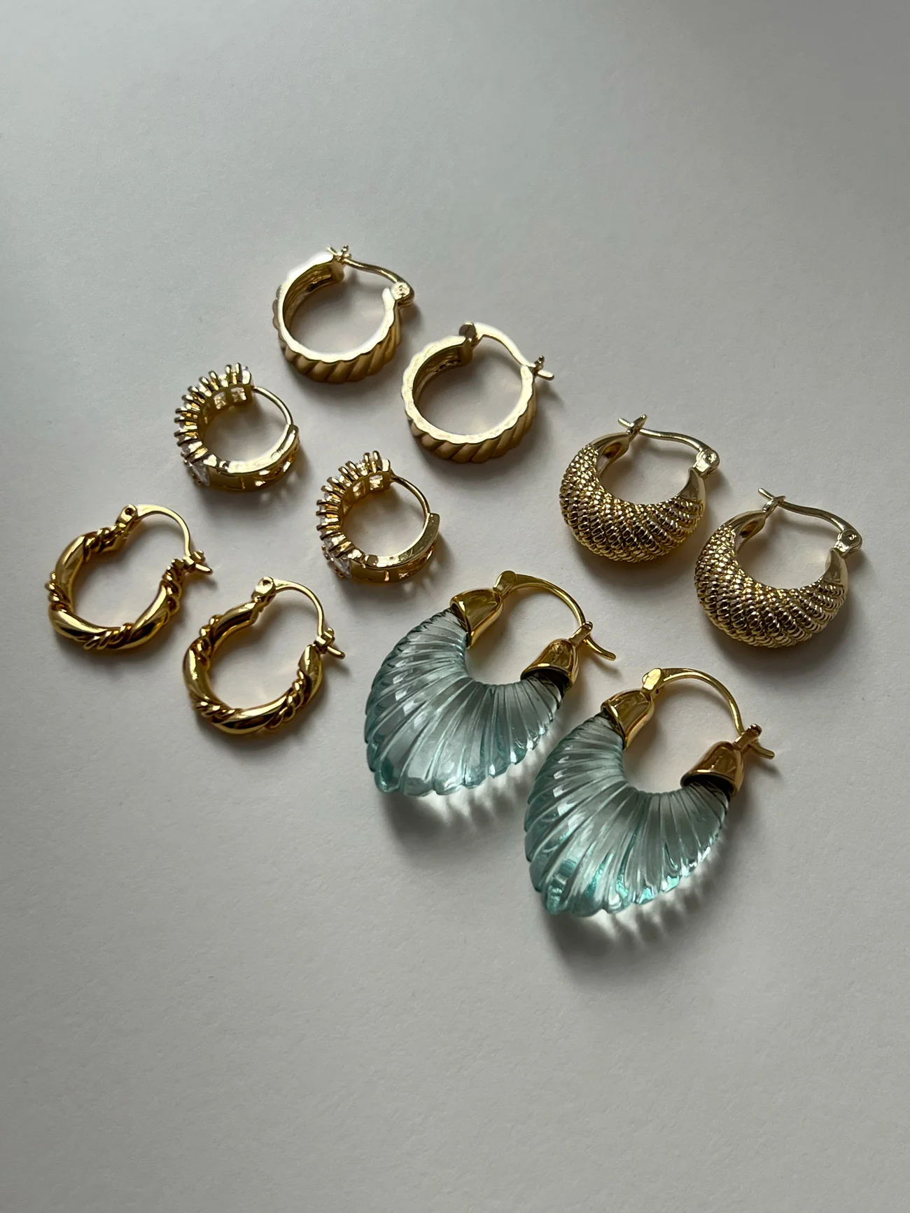 Gemstone Huggie Hoops - Image 4