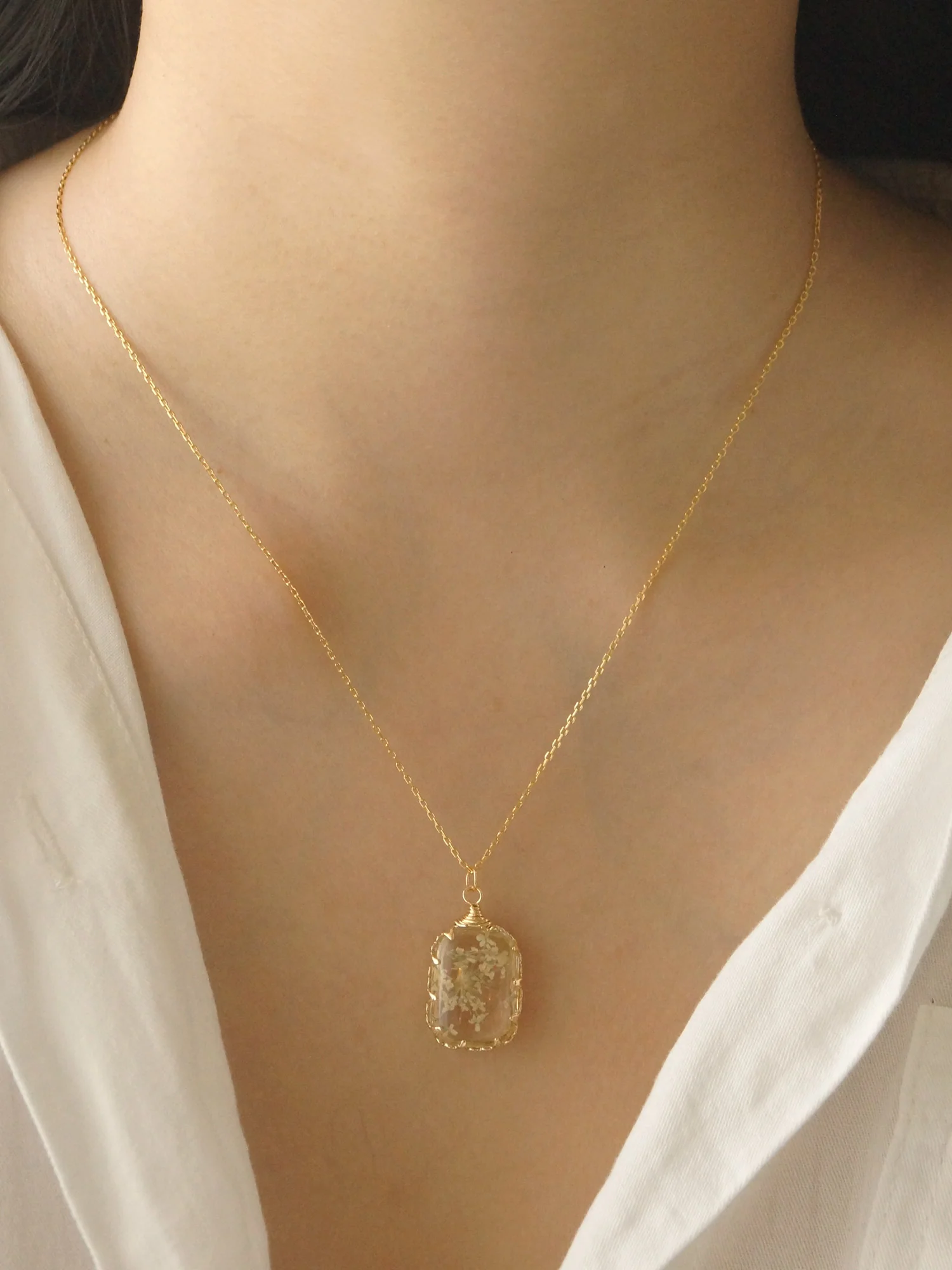 GINNY Flower Necklace *18K Gold-plated - Image 5