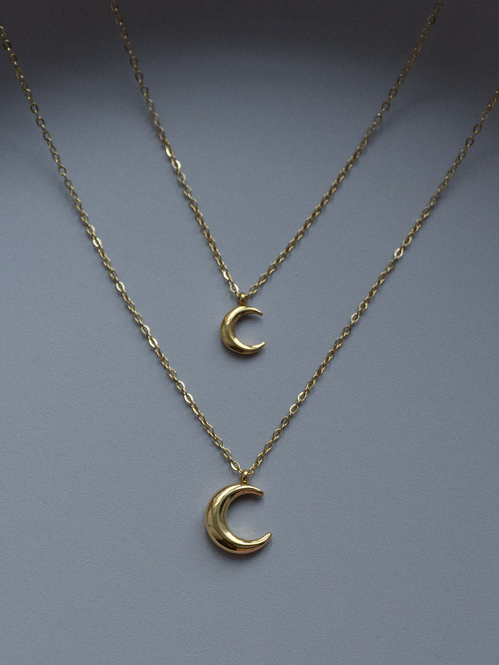 Gold Crescent Necklace - Petite - Image 3