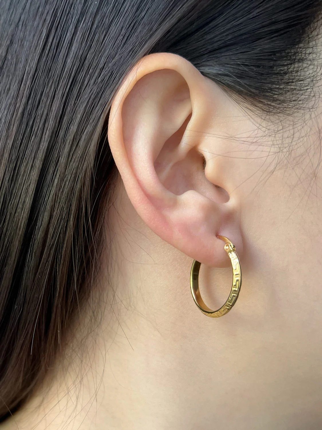 Gold Grecian Hoops - Image 3