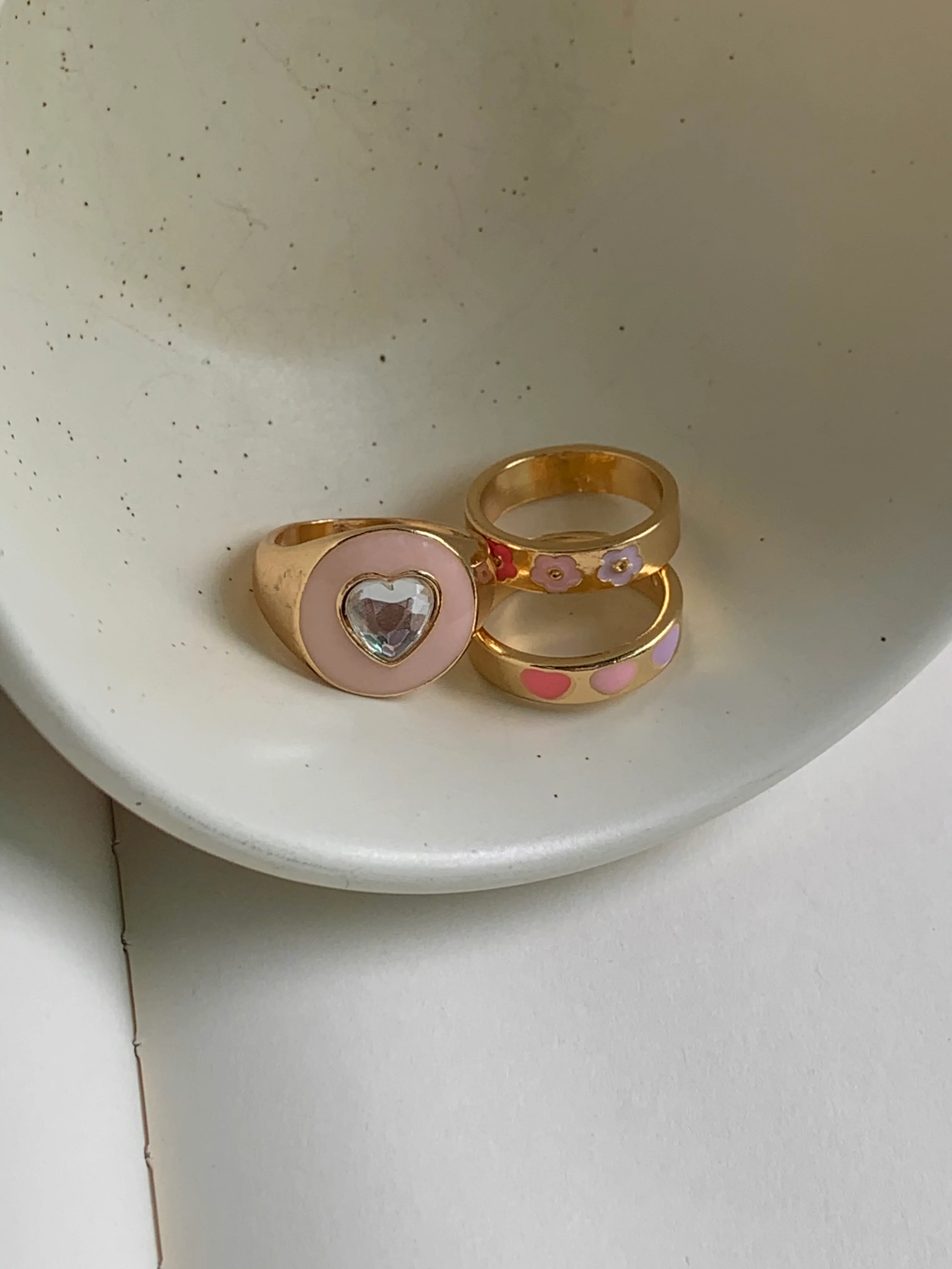 Heart Gem Chunky Ring - Image 3