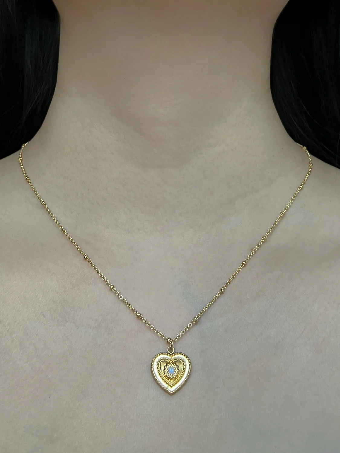Heart of Stone Necklace - White - Image 2