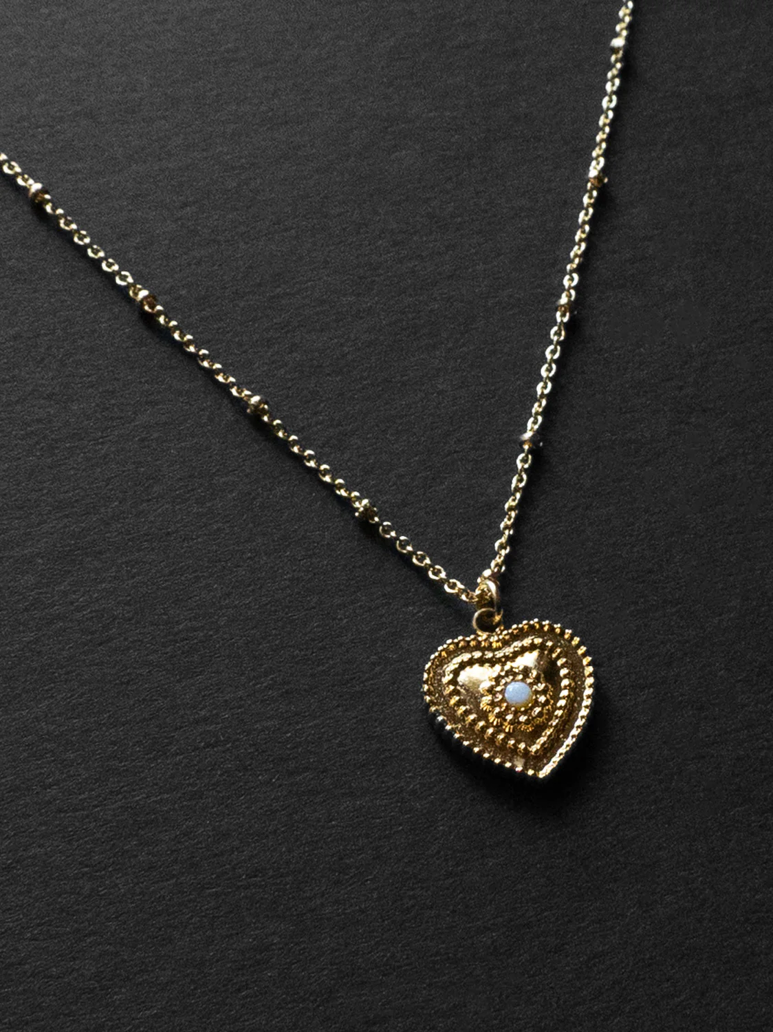 Heart of Stone Necklace - White - Image 3