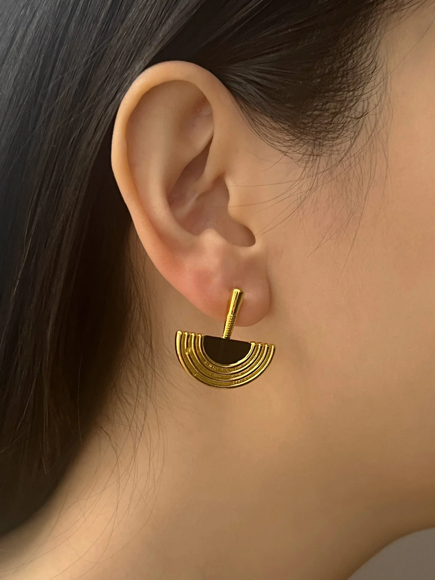 Heirloom Semi-Circle Earrings - Image 3