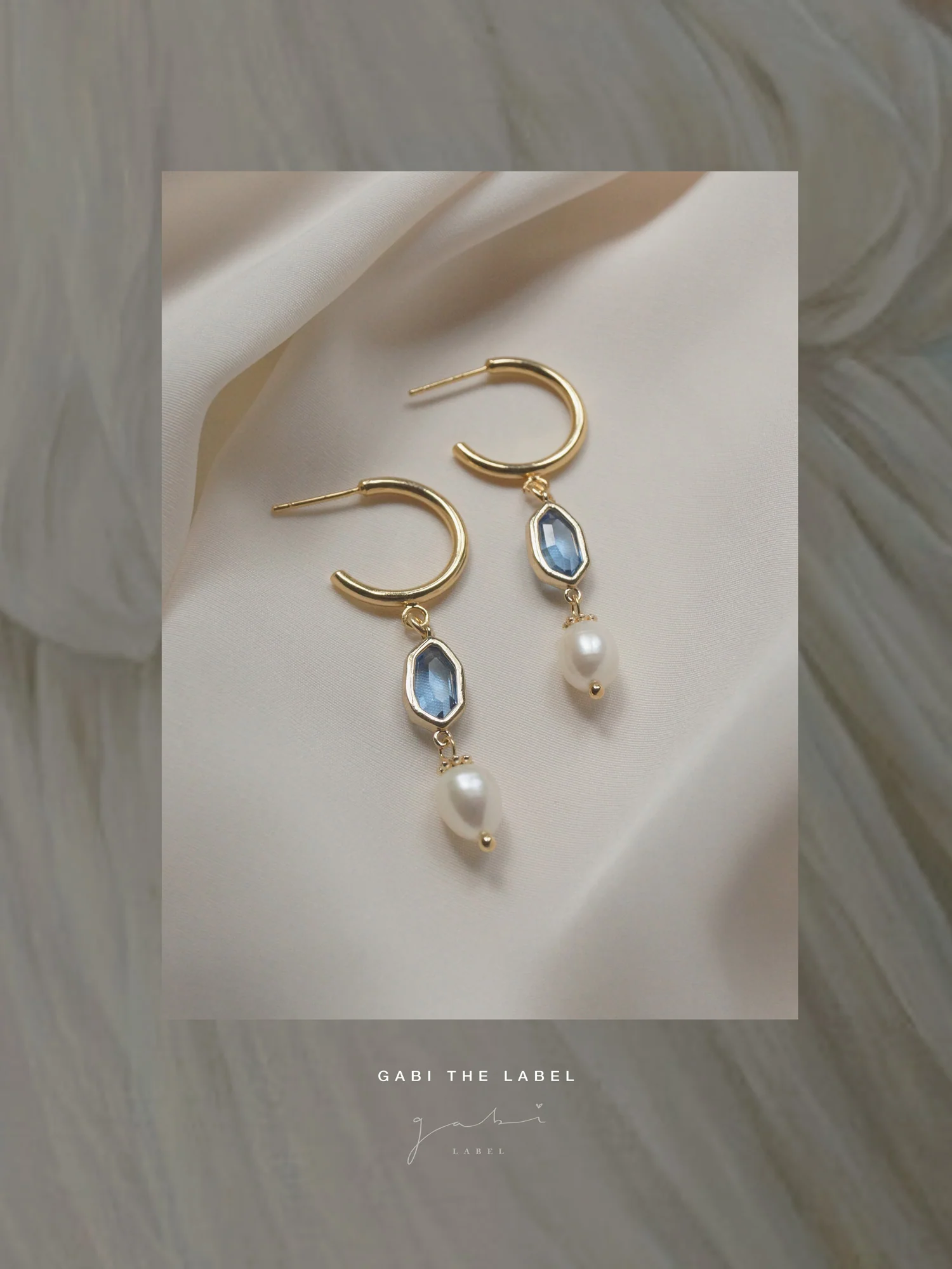 Hildur Earrings - Cornflower Blue - Image 4
