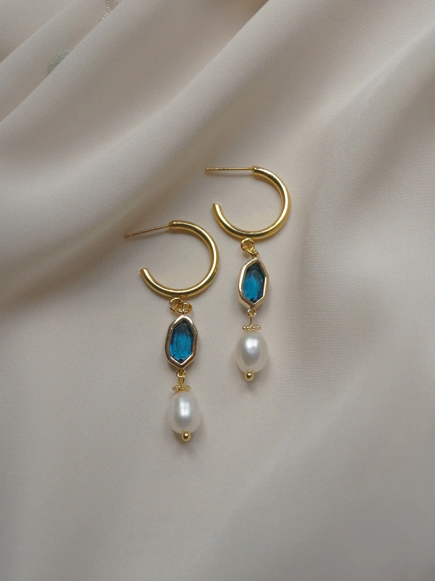 Hildur Earrings - Prussian Blue - Image 3
