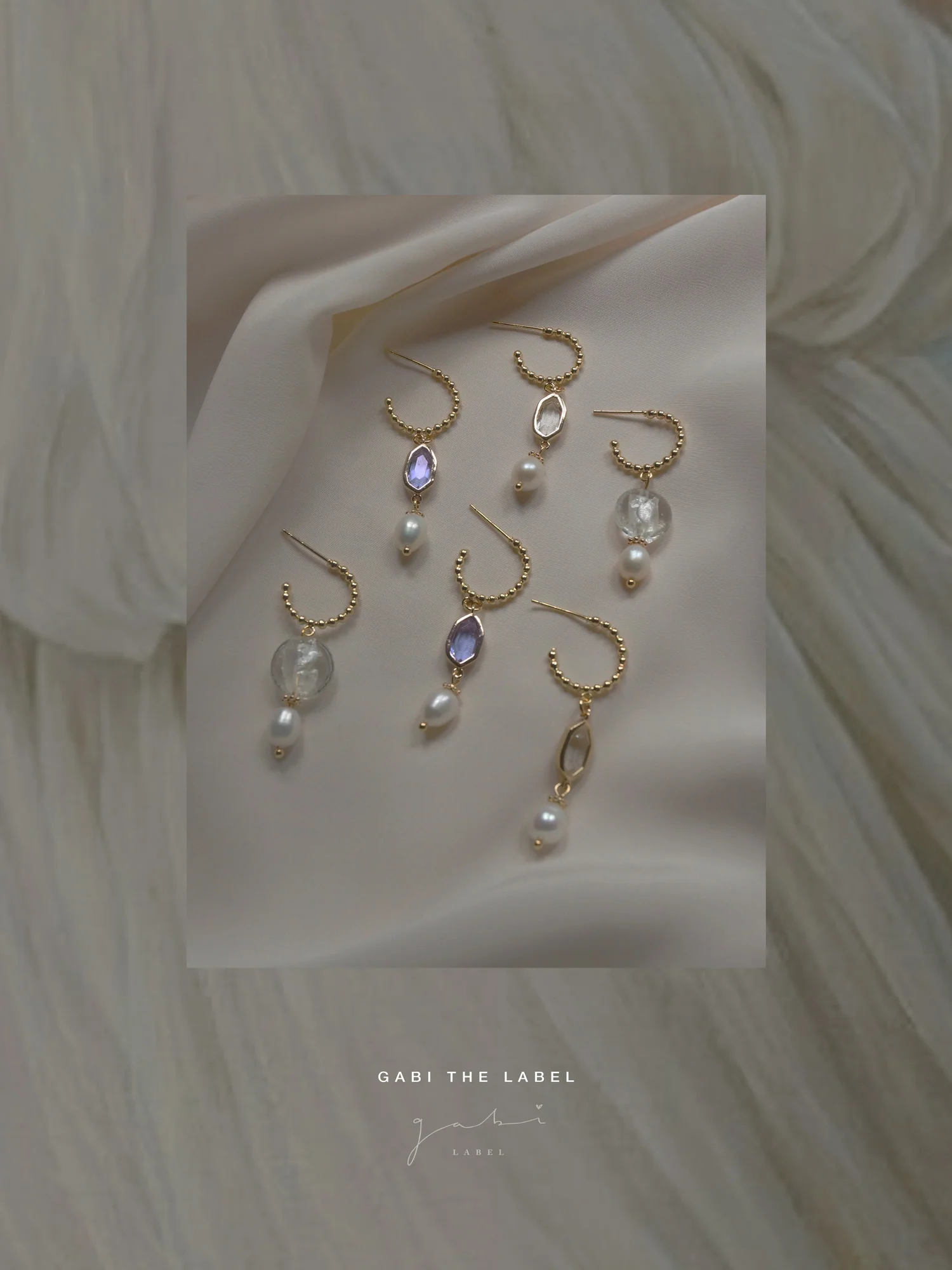 Ingrid Earrings - Clear *18K Gold-plated - Image 5