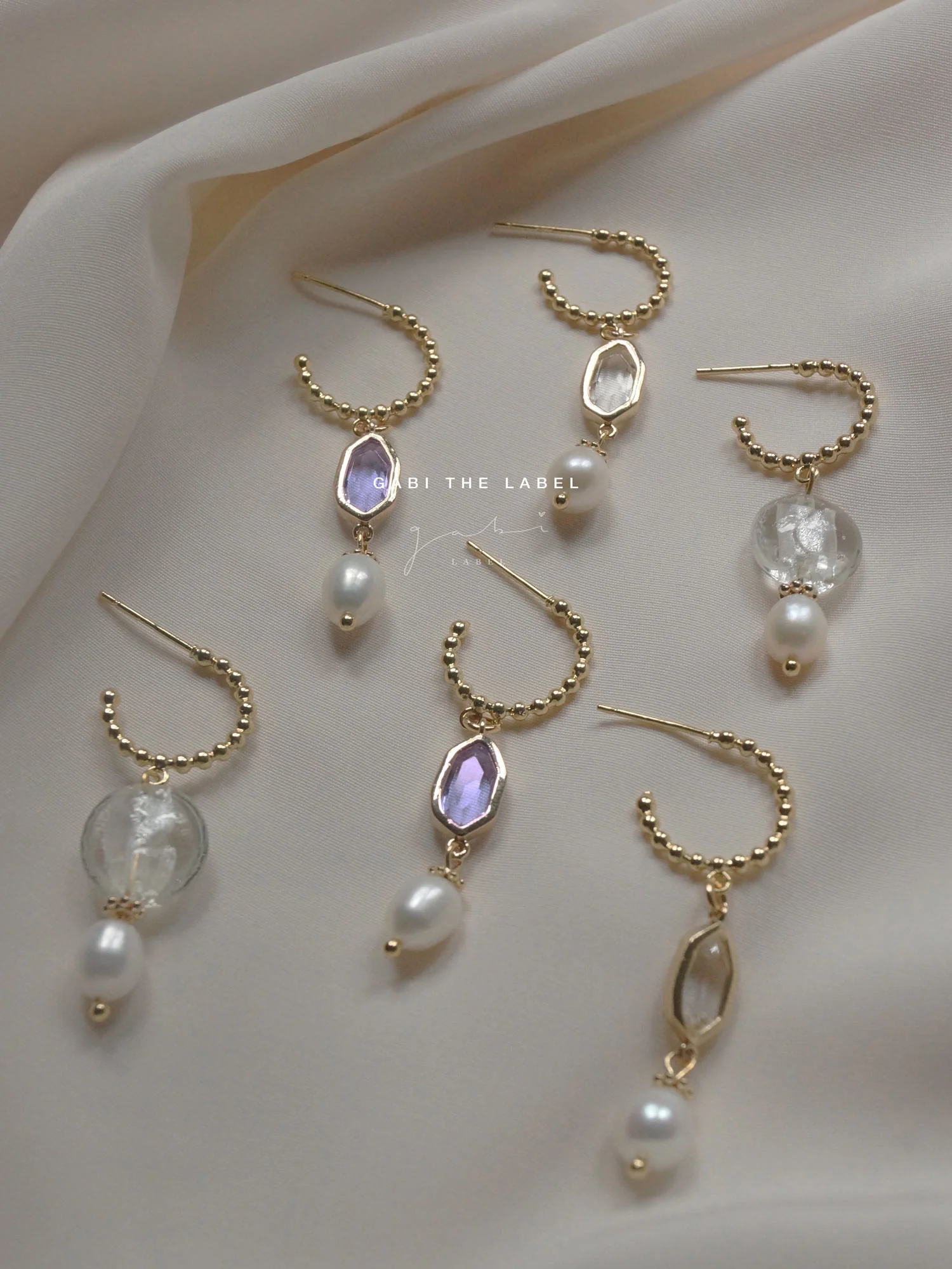 Ingrid Earrings - Lilac *18K Gold-plated - Image 4