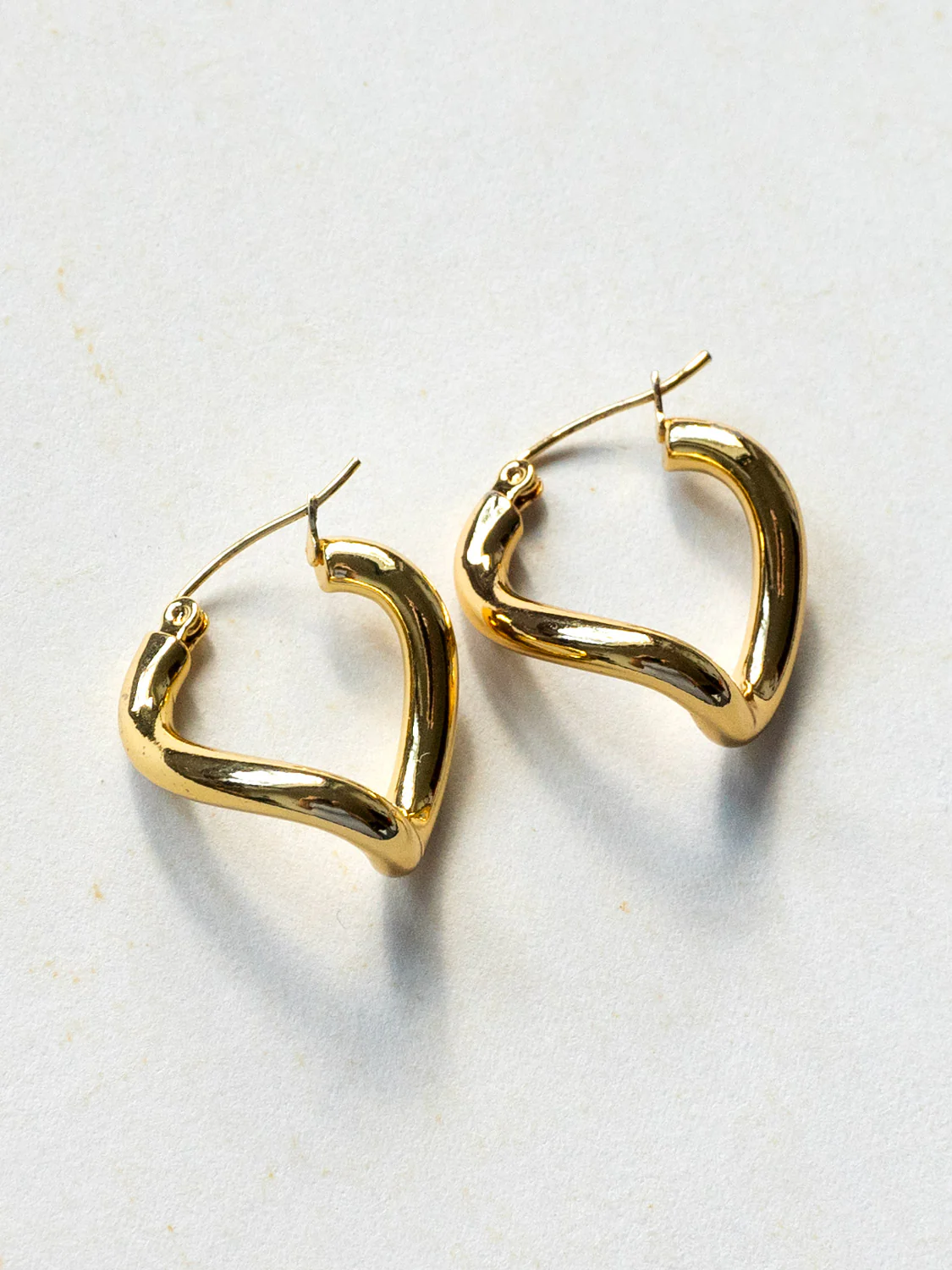 Irregular Hoops - Stainless Steel, Gold - Image 3