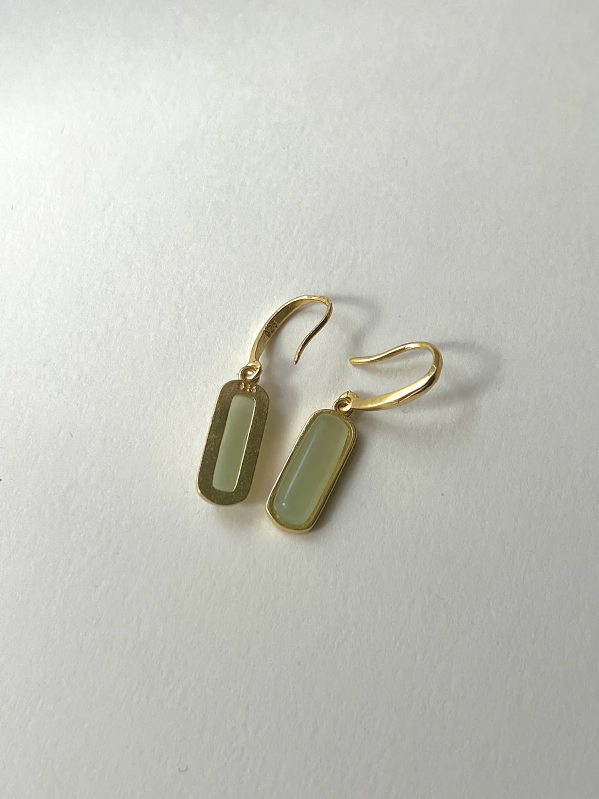 Jade Pendant Earrings - Image 4