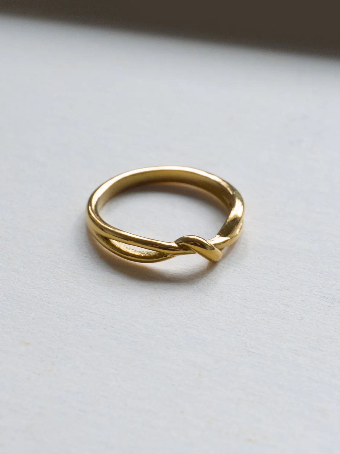 Knot Ring, Stainless Steel - Gold