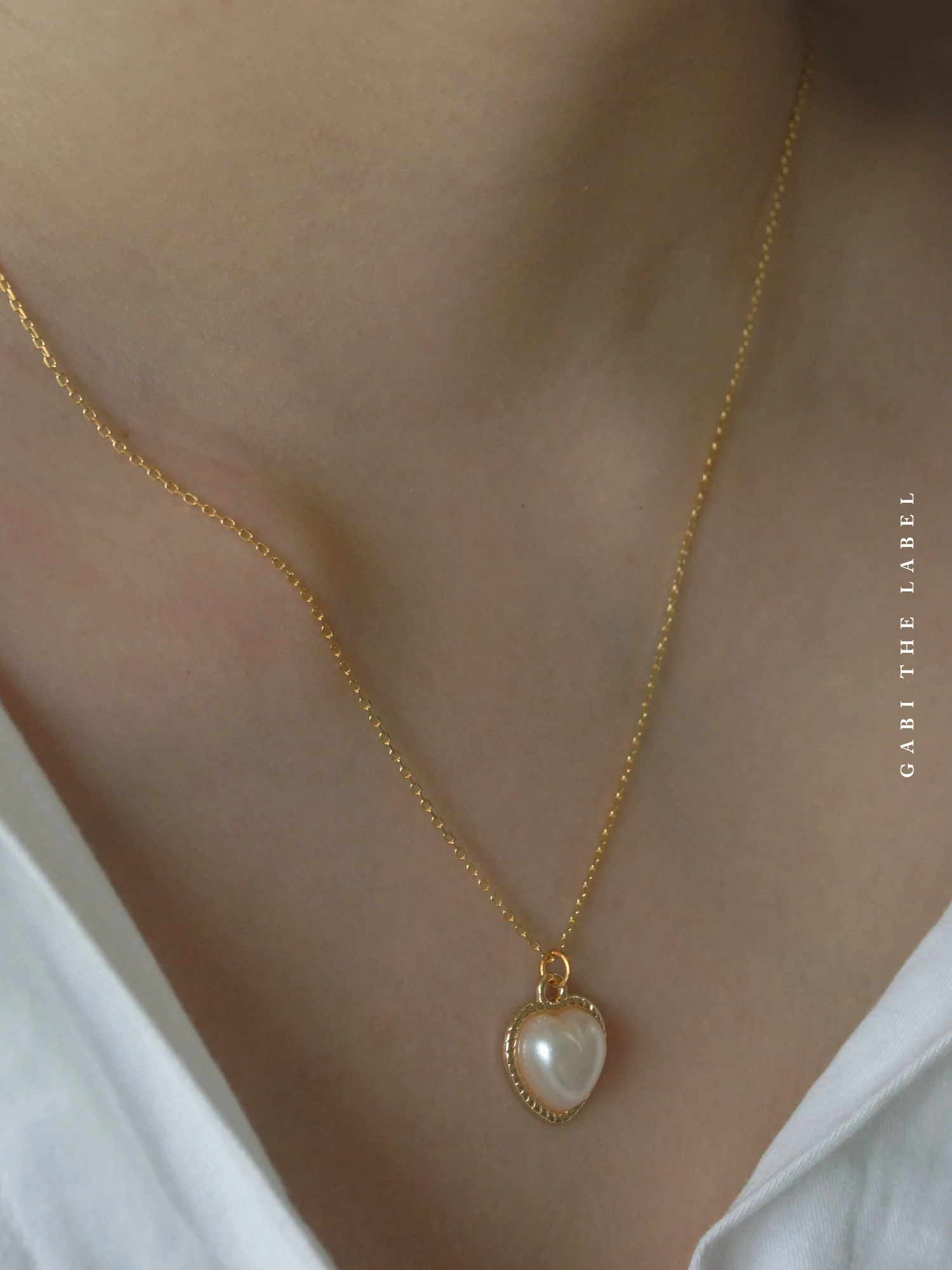 LILITH Heart Pearl Necklace - Image 8